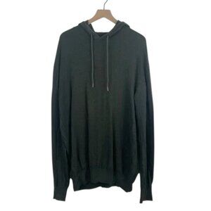 PrAna Women’s XXL Green Hooded Sweater – 100% Cotton, Long Sleeve, Adobe Style